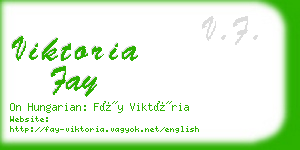 viktoria fay business card